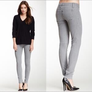 Vince Seamed Skinny Mid-Rise Grey Denim Jegging 27